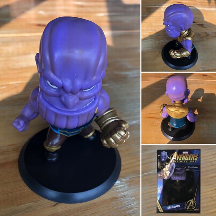 Genuine The Avengers Thanos Shaking head doll Boxed Figure Decoration 14CM a box of 30