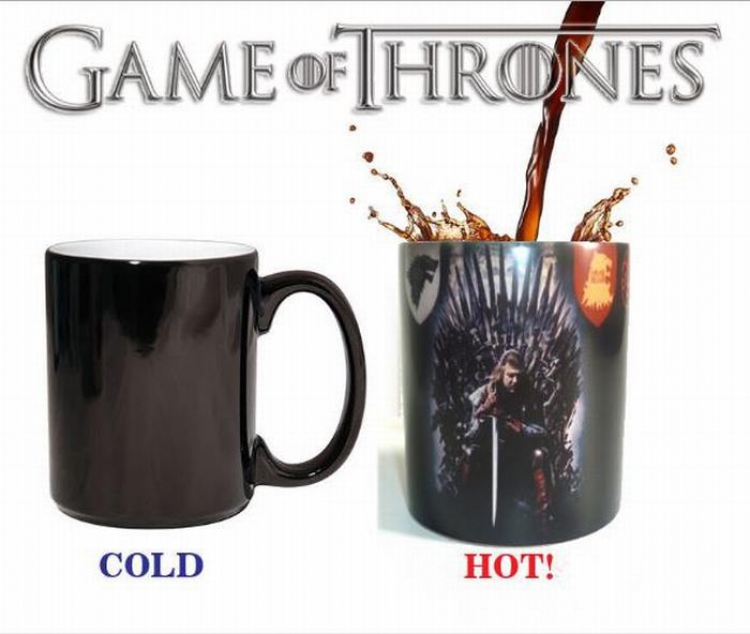 Game of Thrones Black Ceramics Discoloration Cup Boxed 301-400ML price for 2 pcs Style H