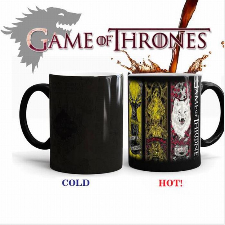 Game of Thrones Black Ceramics Discoloration Cup Boxed 301-400ML price for 2 pcs Style E