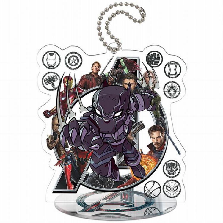 Black Panther Q version Small Standing Plates Acrylic keychain pendant 9-10CM Style O