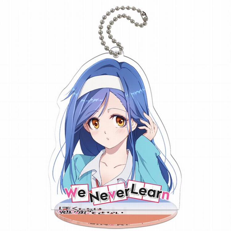 We can't learn together Q version Small Standing Plates Acrylic keychain pendant 9-10CM Style C