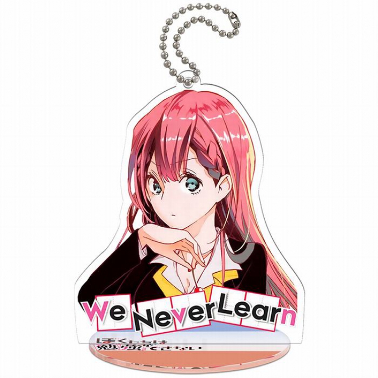 We can't learn together Q version Small Standing Plates Acrylic keychain pendant 9-10CM Style B