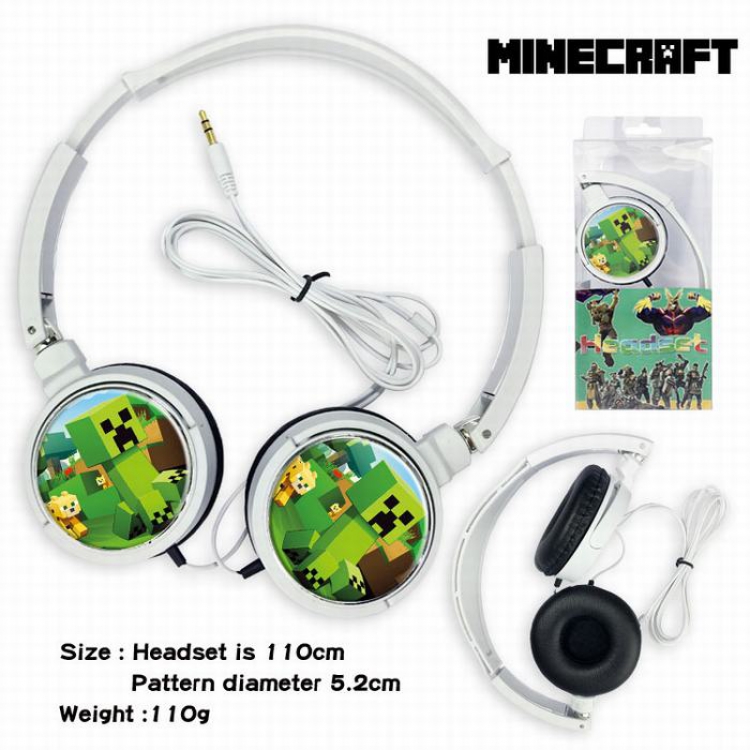 Minecraft Headset Head-mounted Earphone Headphone 110G Style 03