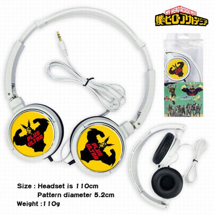 My Hero Academia Headset Head-mounted Earphone Headphone 110G Style 01
