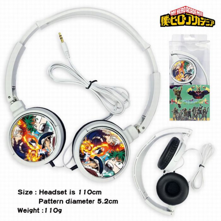 My Hero Academia Headset Head-mounted Earphone Headphone 110G Style 02