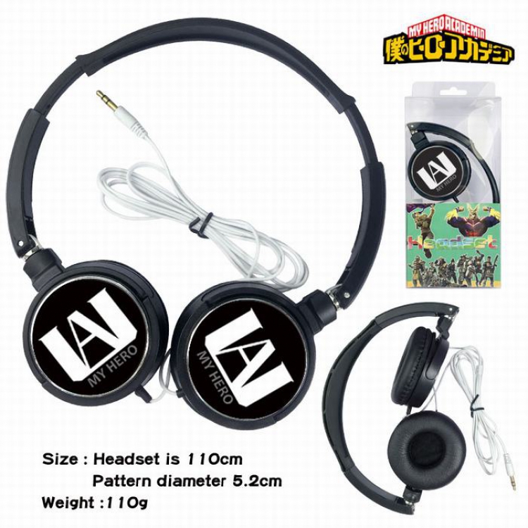 My Hero Academia Headset Head-mounted Earphone Headphone 110G Style 01
