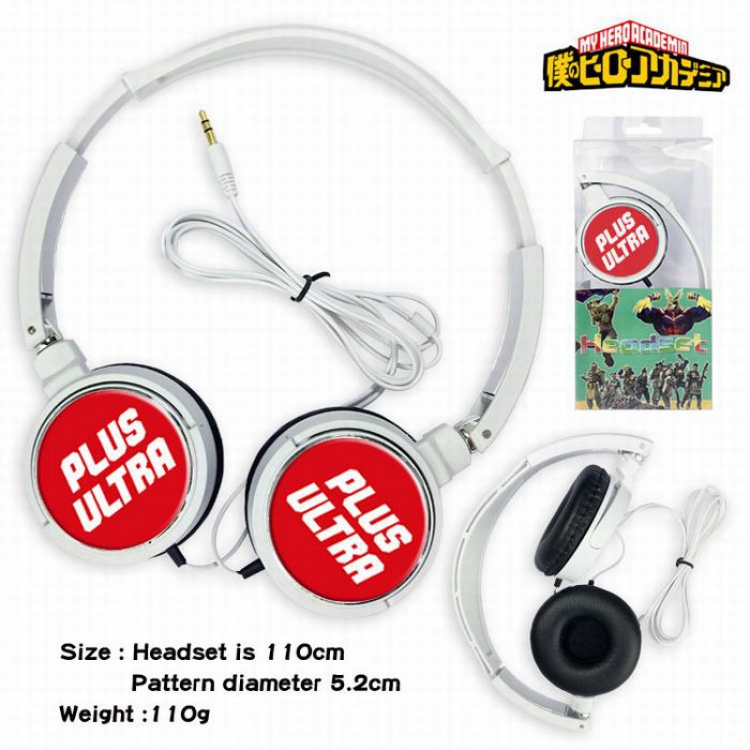 My Hero Academia Headset Head-mounted Earphone Headphone 110G Style 04