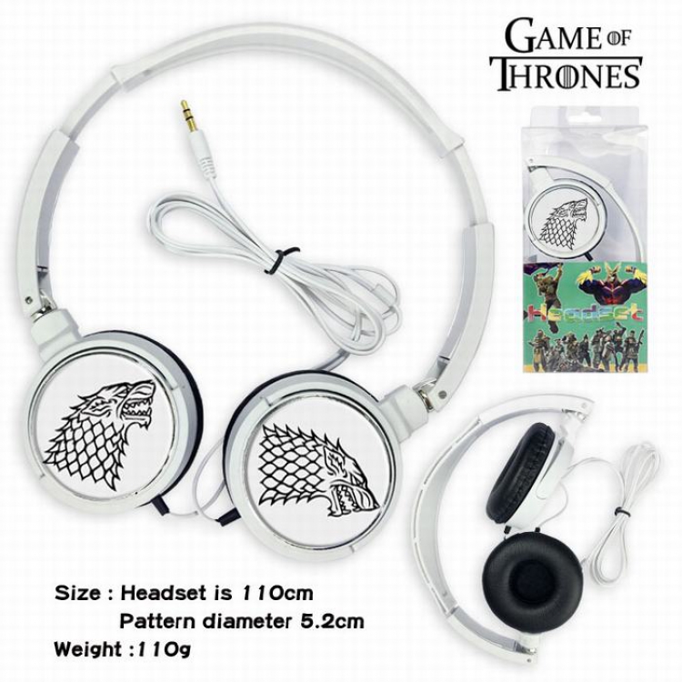 Game of Thrones Headset Head-mounted Earphone Headphone 110G Style 01
