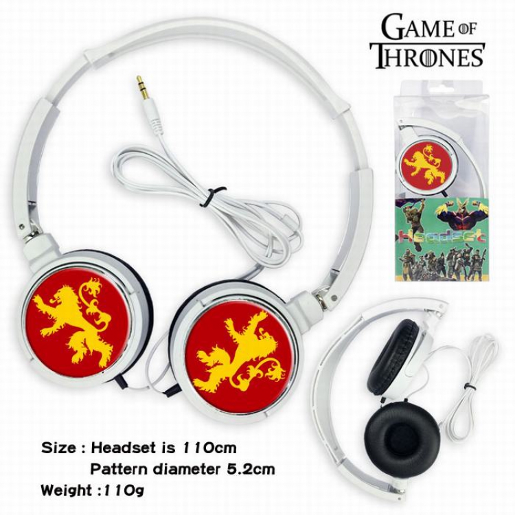 Game of Thrones Headset Head-mounted Earphone Headphone 110G Style 02