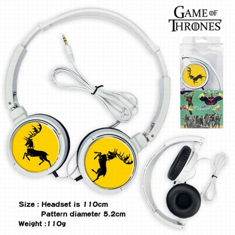 Game of Thrones Headset Head-mounted Earphone Headphone 110G Style 03