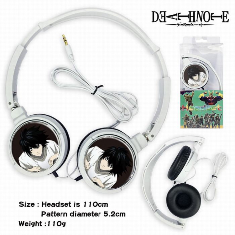 Death note Headset Head-mounted Earphone Headphone 110G Style 01