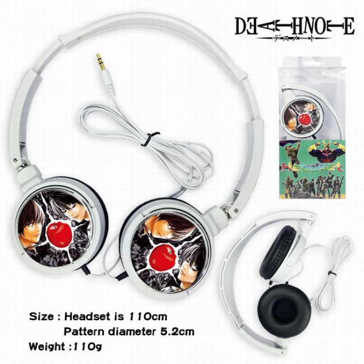 Death note Headset Head-mounted Earphone Headphone 110G Style 02