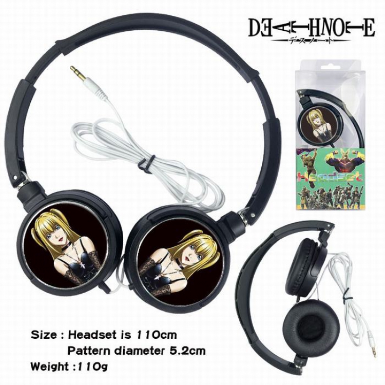 Death note Headset Head-mounted Earphone Headphone 110G Style 01