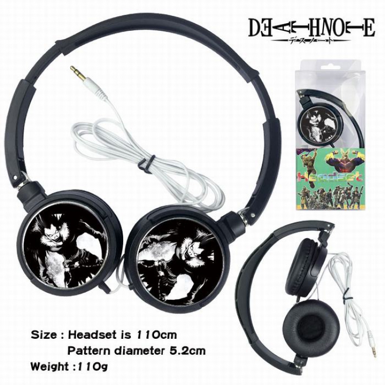 Death note Headset Head-mounted Earphone Headphone 110G Style 04