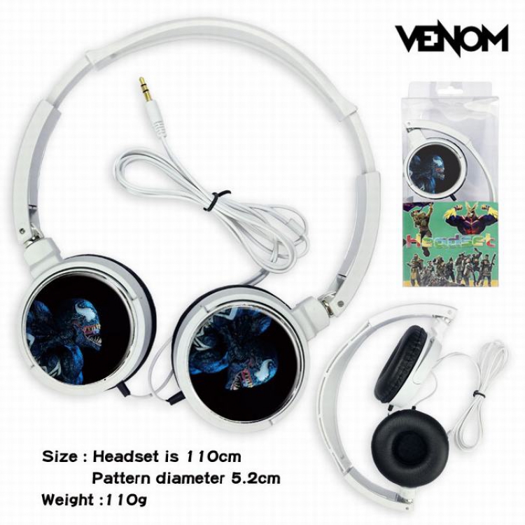 Venom Headset Head-mounted Earphone Headphone 110G Style 01