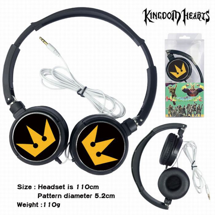Kingdom hearts Headset Head-mounted Earphone Headphone 110G Style 01