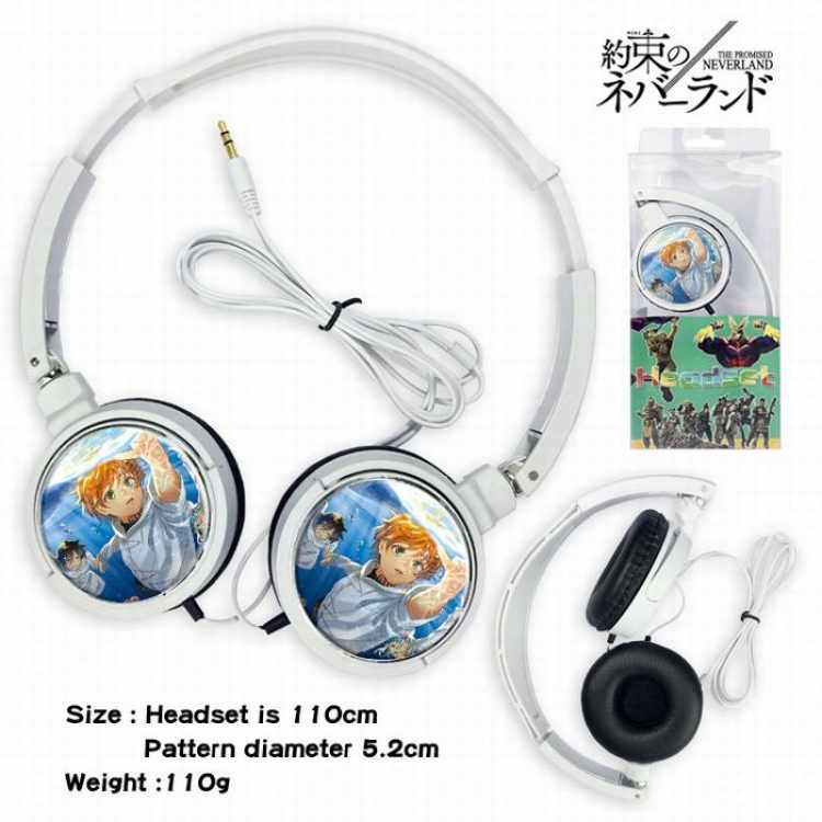 The Promised Neverland Headset Head-mounted Earphone Headphone 110G Style 01