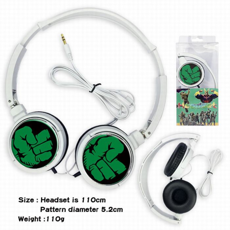 Hulk Headset Head-mounted Earphone Headphone 110G