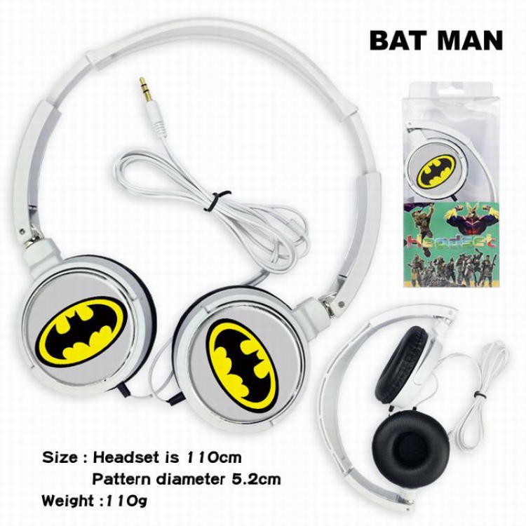 Batman Headset Head-mounted Earphone Headphone 110G