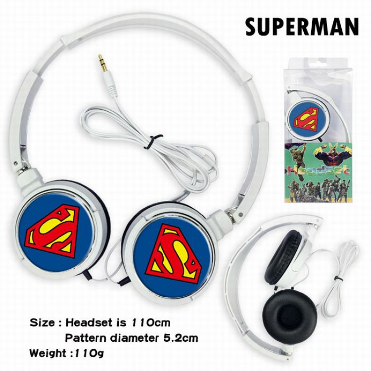 Superman Headset Head-mounted Earphone Headphone 110G