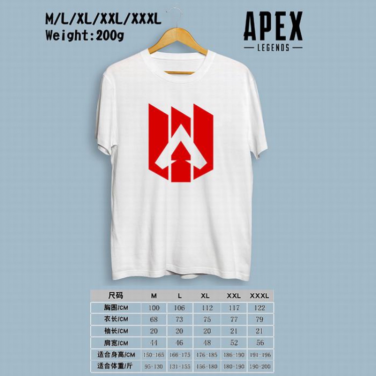 Apex Legends Printed round neck short-sleeved T-shirt M-L-XL-XXL-XXXL Style 3