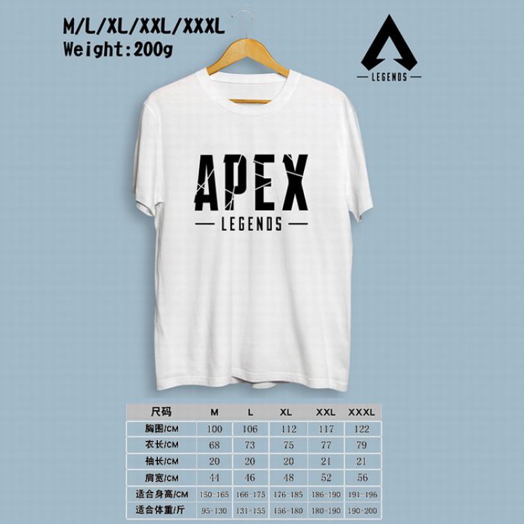 Apex Legends Printed round neck short-sleeved T-shirt M-L-XL-XXL-XXXL Style 2