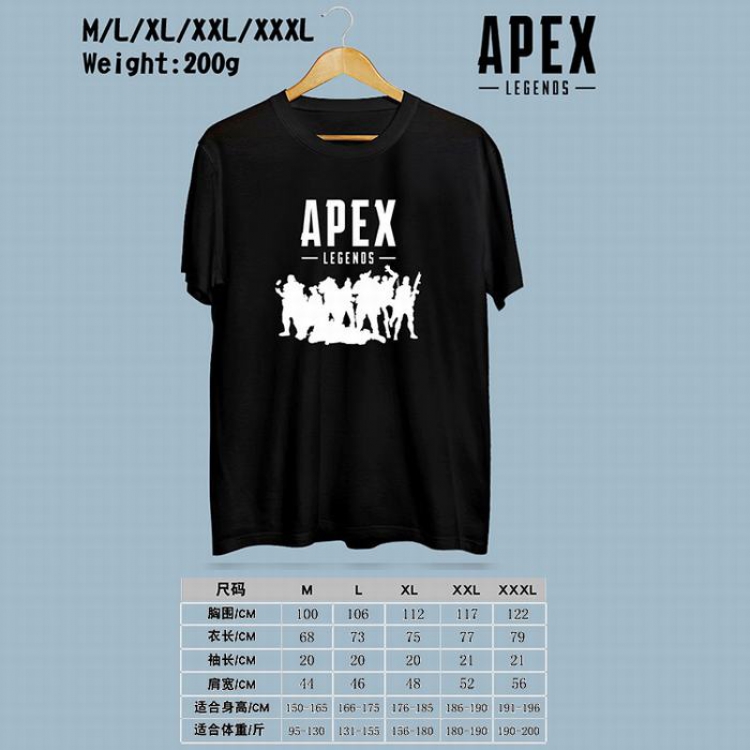 Apex Legends Printed round neck short-sleeved T-shirt M-L-XL-XXL-XXXL Style 4