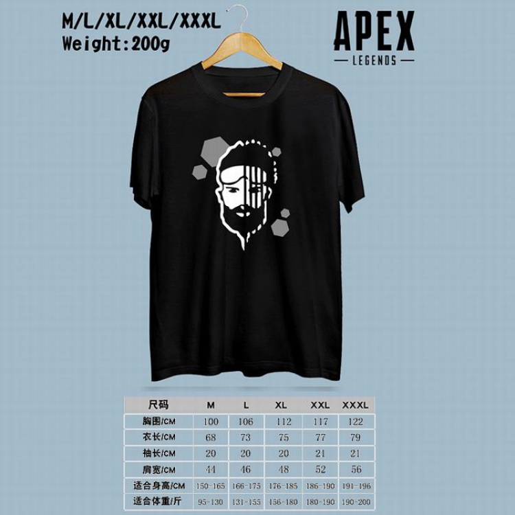 Apex Legends Printed round neck short-sleeved T-shirt M-L-XL-XXL-XXXL Style C