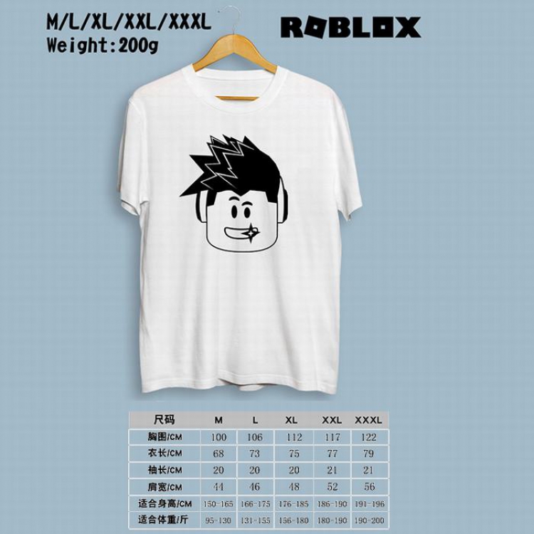 ROBLOX Printed round neck short-sleeved T-shirt M-L-XL-XXL-XXXL Style 3