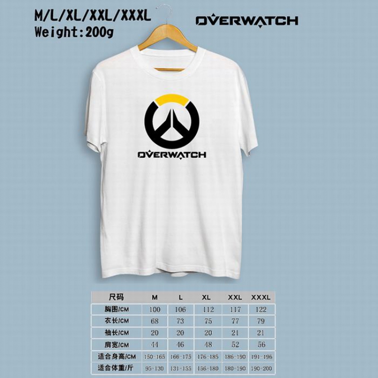 Overwatch Printed round neck short-sleeved T-shirt M-L-XL-XXL-XXXL Style 2