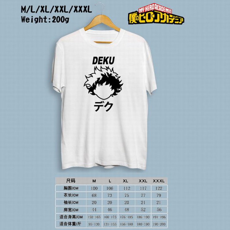 My Hero Academia Printed round neck short-sleeved T-shirt M-L-XL-XXL-XXXL Style 5