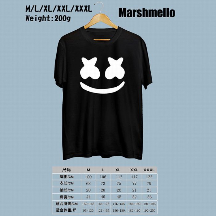 American mystery DJ Printed round neck short-sleeved T-shirt M-L-XL-XXL-XXXL Style 1