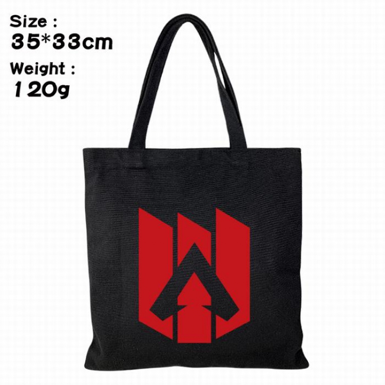 Apex Legends Canvas shopping bag shoulder bag Tote bag 35X33CM 120G Style 3