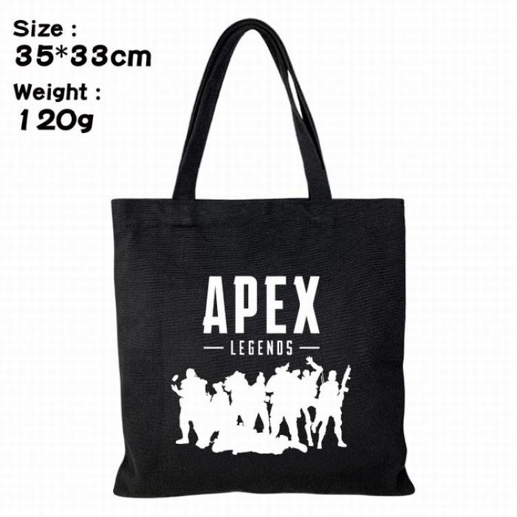 Apex Legends Canvas shopping bag shoulder bag Tote bag 35X33CM 120G Style 4