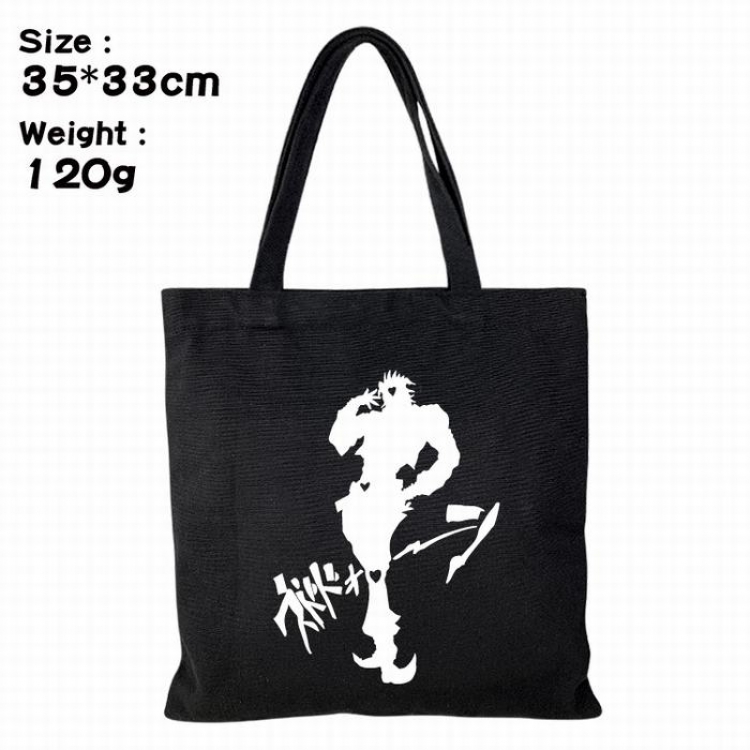 JoJos Bizarre Adventure Canvas shopping bag shoulder bag Tote bag 35X33CM 120G Style 1