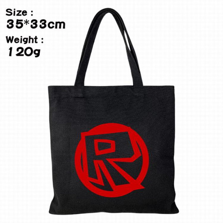 ROBLOX Canvas shopping bag shoulder bag Tote bag 35X33CM 120G Style 1
