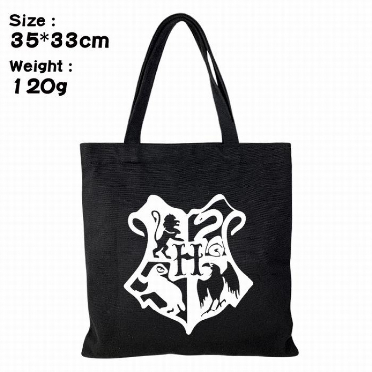 Harry Potter Canvas shopping bag shoulder bag Tote bag 35X33CM 120G Style 1