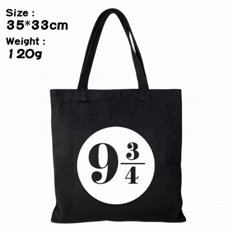 Harry Potter Canvas shopping bag shoulder bag Tote bag 35X33CM 120G Style 3