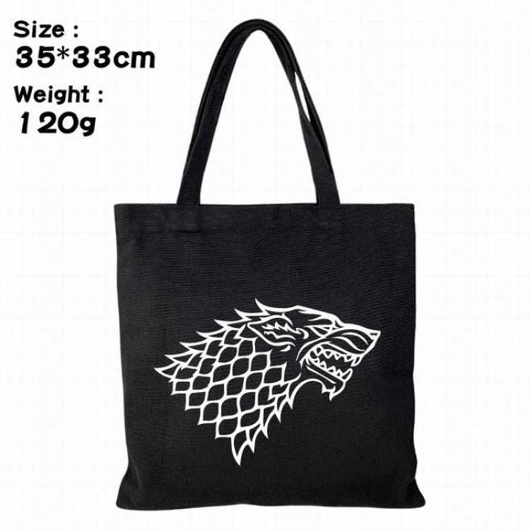 Game of Thrones Canvas shopping bag shoulder bag Tote bag 35X33CM 120G Style 1