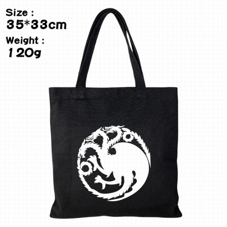 Game of Thrones Canvas shopping bag shoulder bag Tote bag 35X33CM 120G Style 2