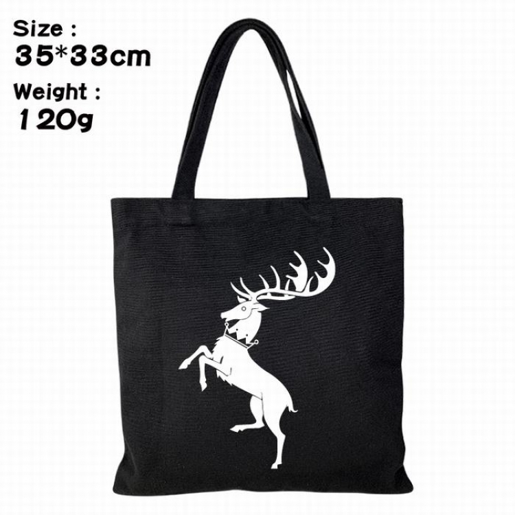 Game of Thrones Canvas shopping bag shoulder bag Tote bag 35X33CM 120G Style 3