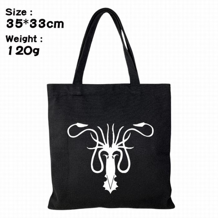 Game of Thrones Canvas shopping bag shoulder bag Tote bag 35X33CM 120G Style 4