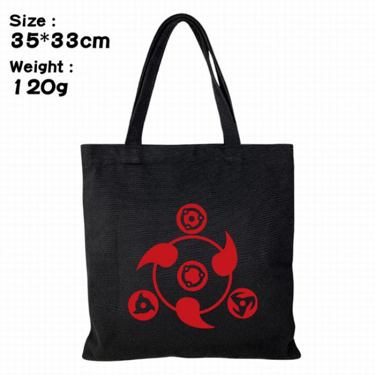 Naruto Canvas shopping bag shoulder bag Tote bag 35X33CM 120G Style B