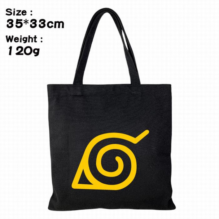 Naruto Canvas shopping bag shoulder bag Tote bag 35X33CM 120G Style A