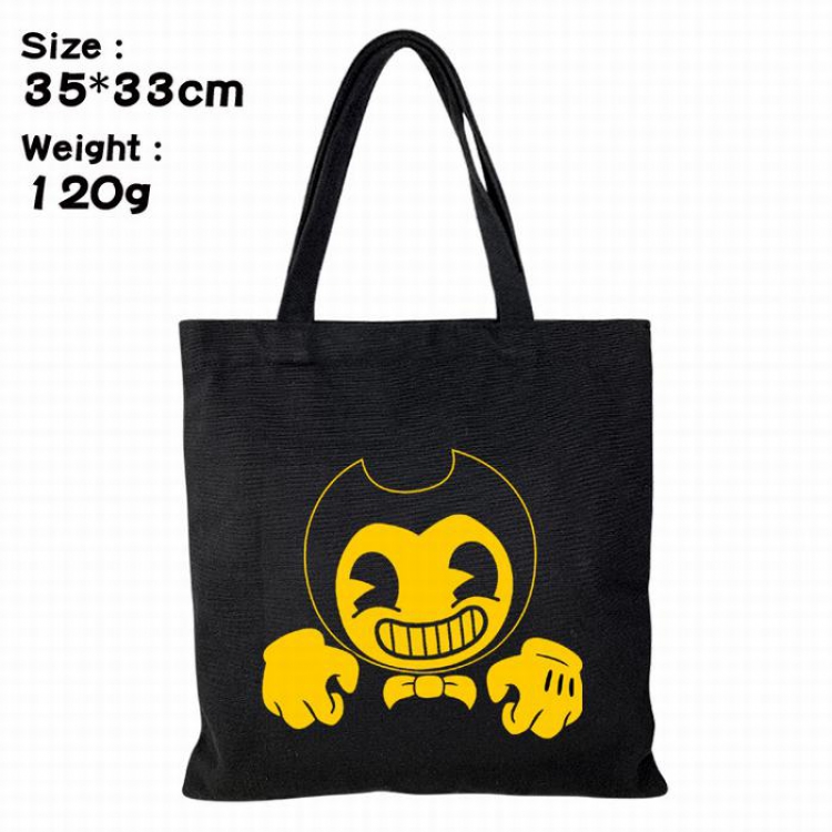 Bendi Canvas shopping bag shoulder bag Tote bag 35X33CM 120G Style 1
