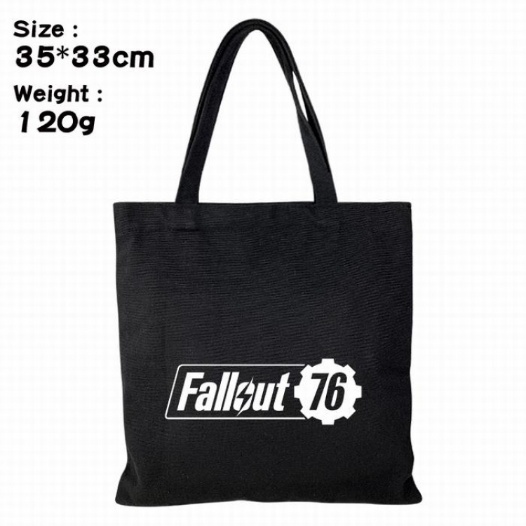 Fallout Canvas shopping bag shoulder bag Tote bag 35X33CM 120G Style 2