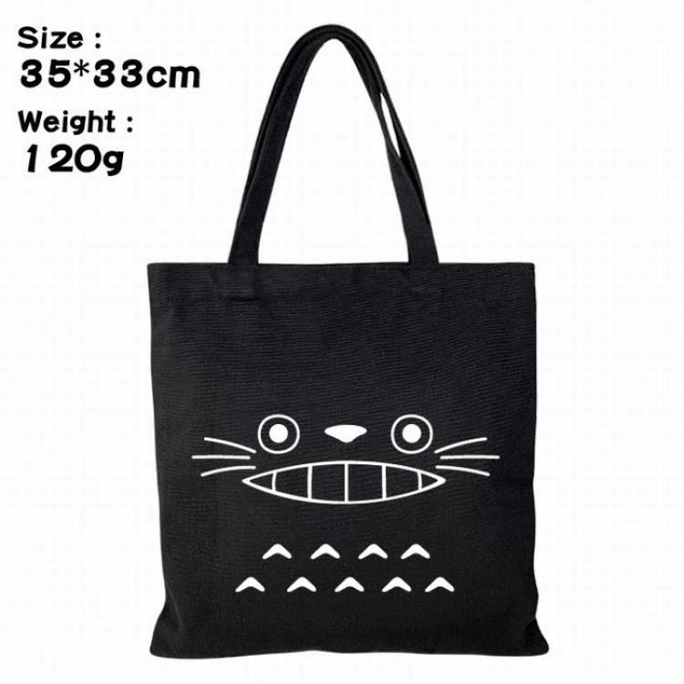 TOTORO Canvas shopping bag shoulder bag Tote bag 35X33CM 120G Style 1