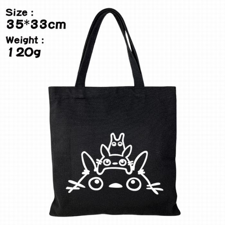 TOTORO Canvas shopping bag shoulder bag Tote bag 35X33CM 120G Style 2