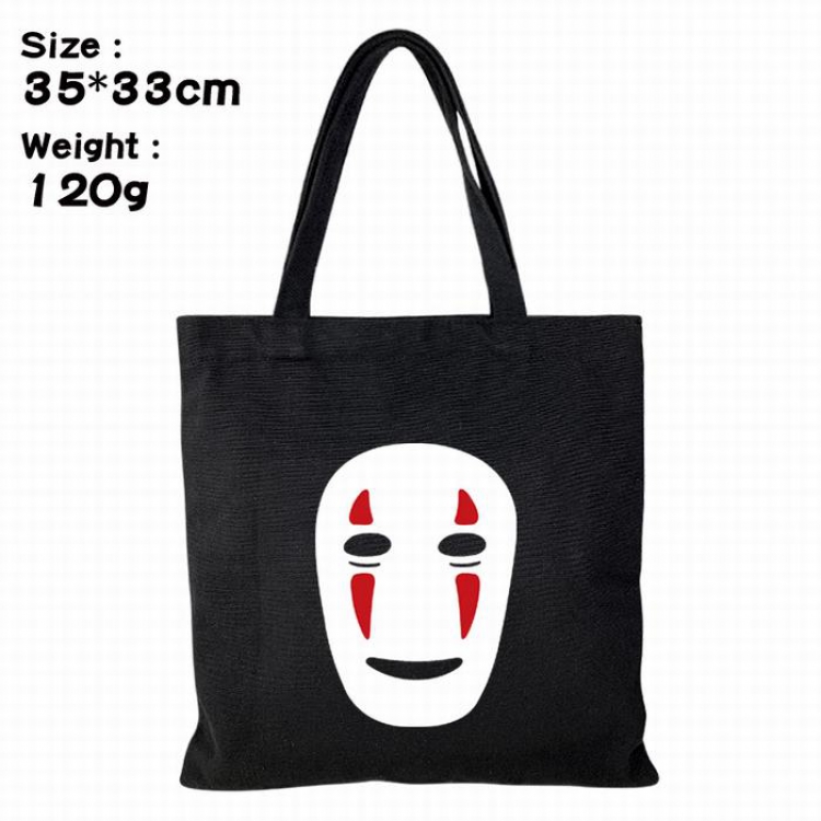 Spirited Away Canvas shopping bag shoulder bag Tote bag 35X33CM 120G Style 4