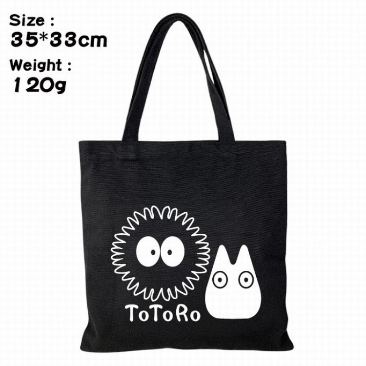 TOTORO Canvas shopping bag shoulder bag Tote bag 35X33CM 120G Style 3
